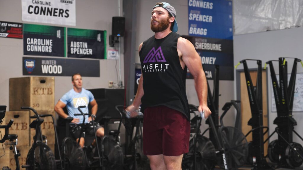Austin Spencer Crossfit Games Athlete doing Double Unders